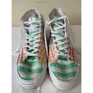 Women's Vans Multi-color Gingham High Top Sneakers US 8
